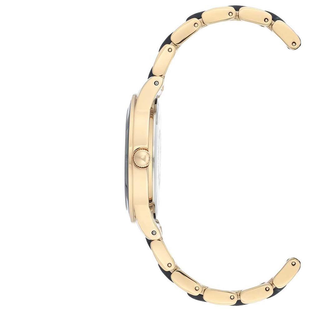 Anne Klein AK-3610GPBK zegarek czarny klasyczny Bransoleta bransoleta - miniatura 5