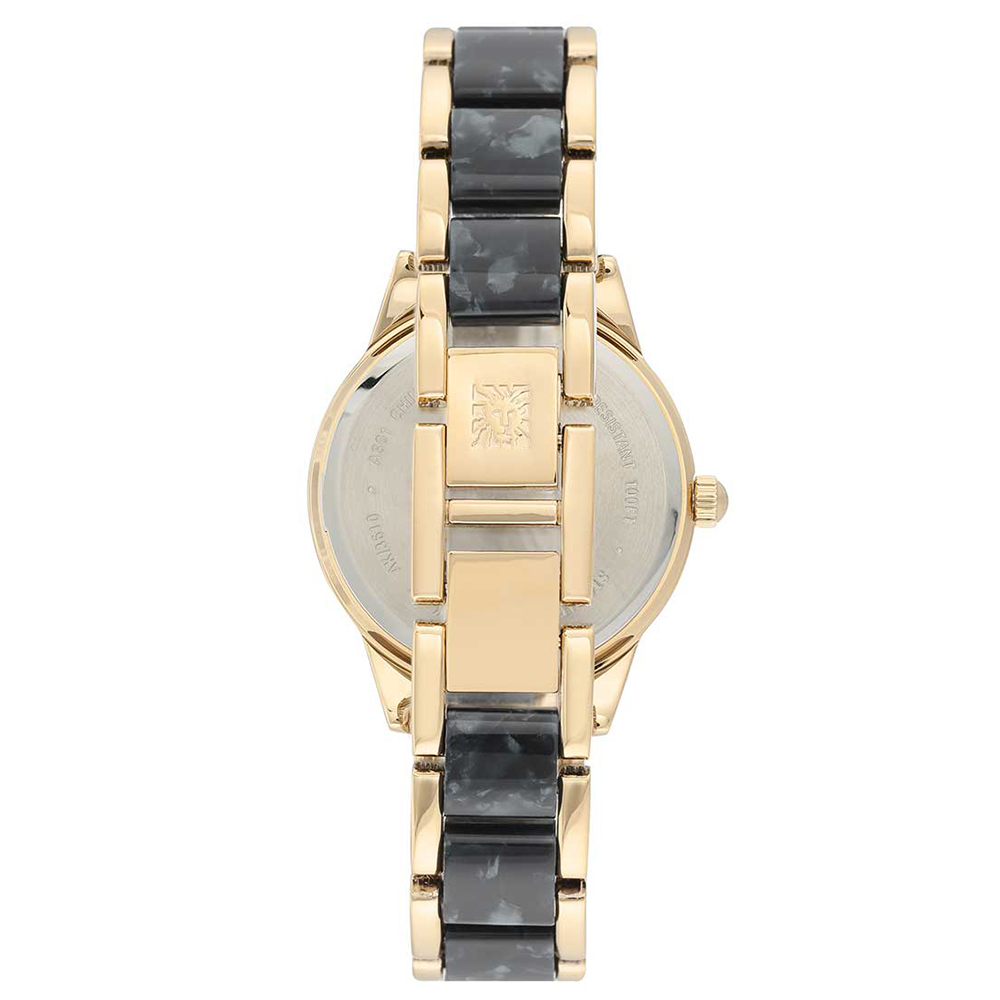 zegarek Anne Klein AK-3610GPBK solar damski Bransoleta - miniatura 6