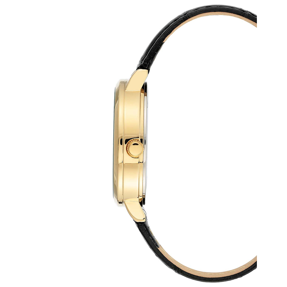 Anne Klein AK-3824BKBK zegarek złoty klasyczny Pasek pasek - miniatura 5
