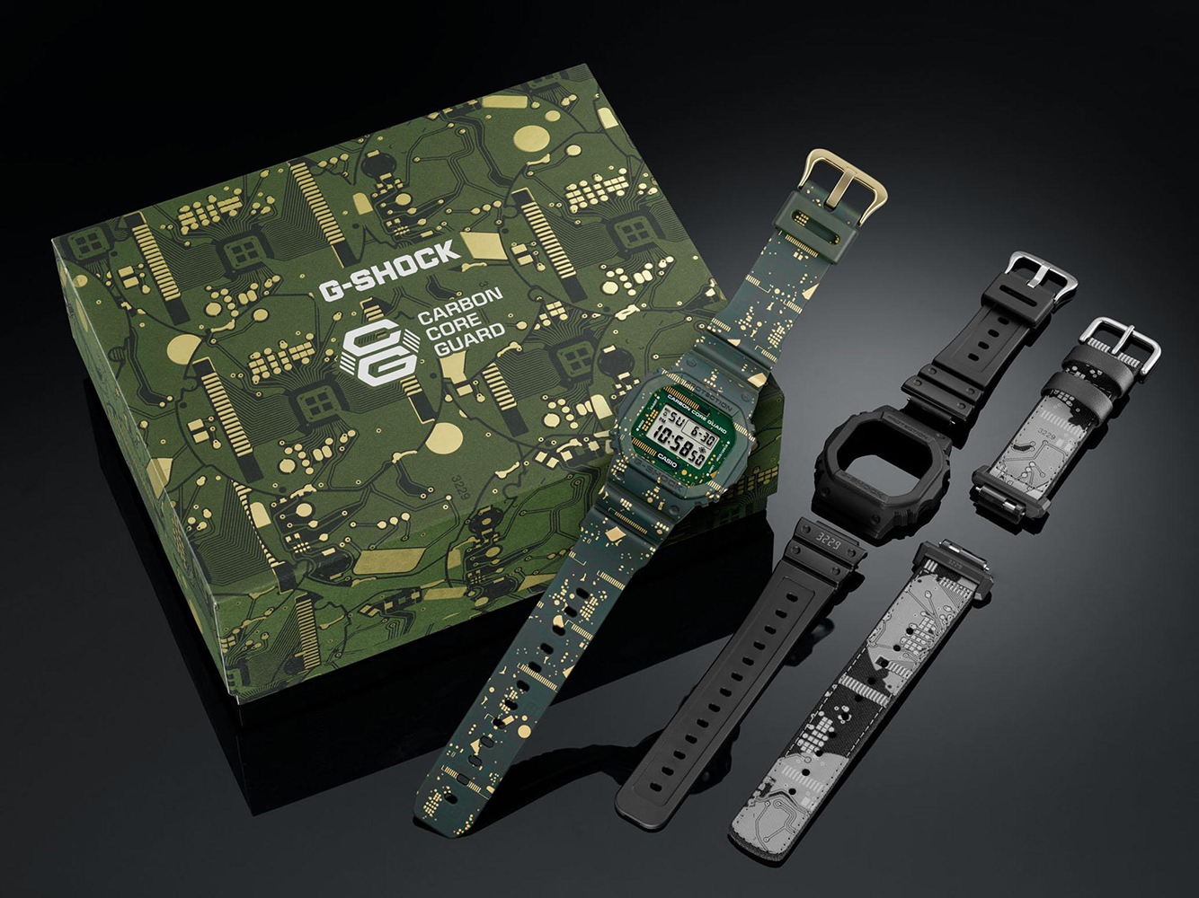 G-Shock DWE-5600CC-3ER zegarek męski G-SHOCK Original zielony