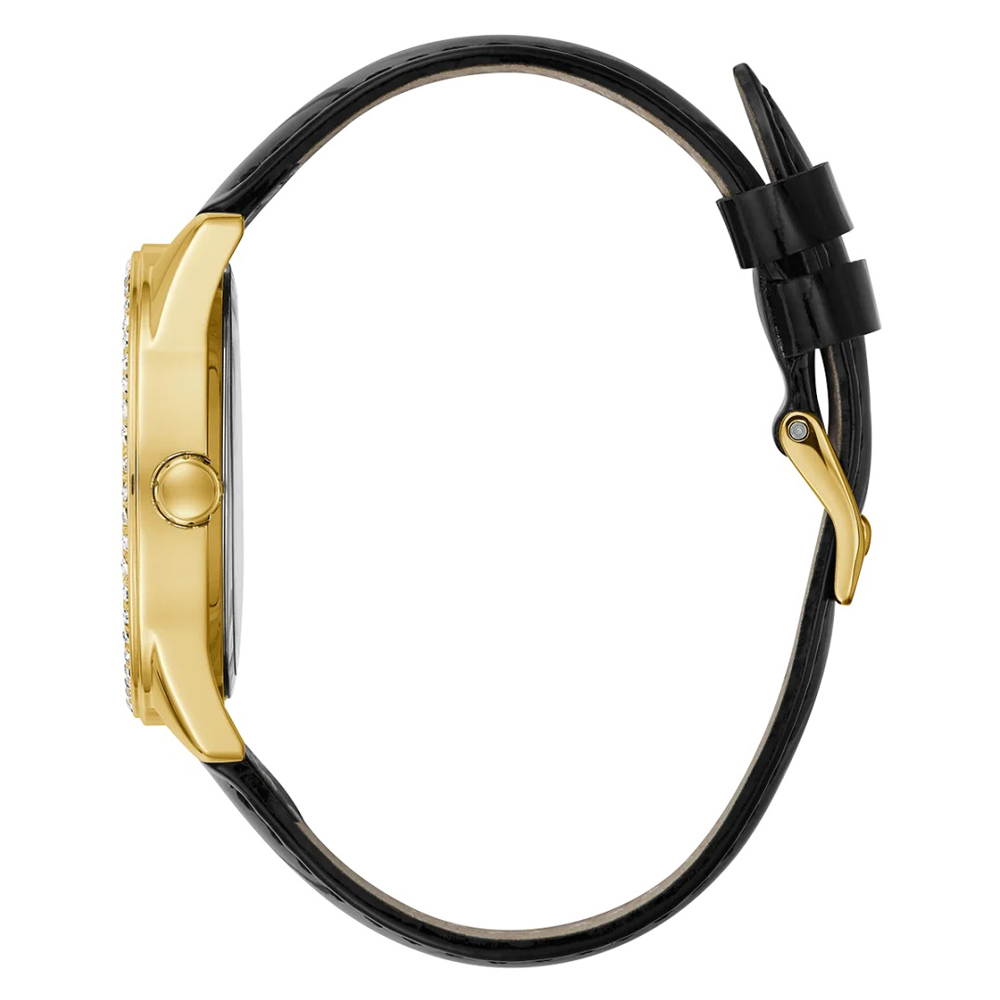 Guess GW0098L3 zegarek żółty klasyczny Pasek pasek - miniatura 5