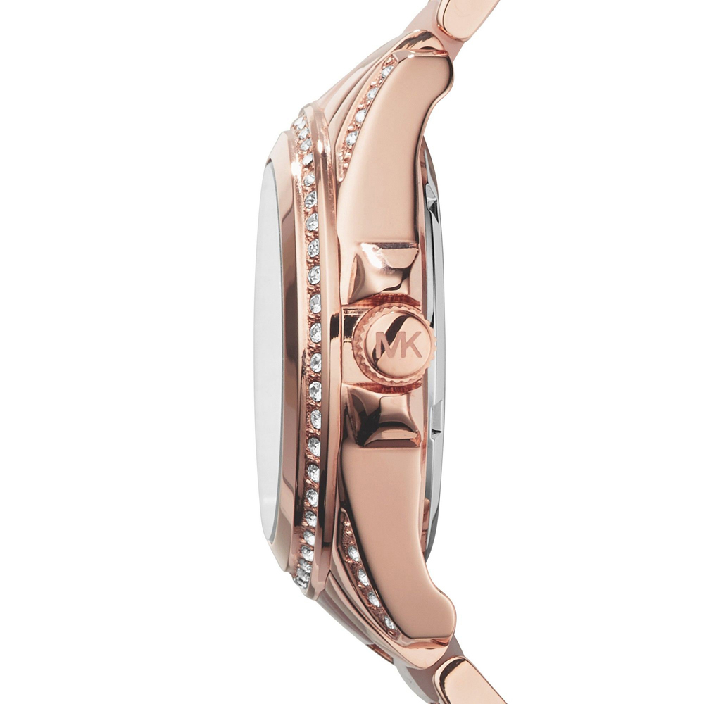 Michael Kors MK6175 zegarek różowe złoto klasyczny Mini Blair bransoleta - miniatura 5