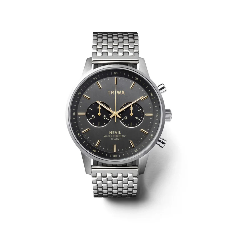 Triwa NEST114-BR021212 SMOKY NEVIL - STEEL BRACE zegarek klasyczny Nevil - miniatura 4