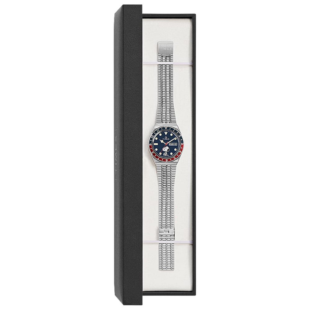 Timex TW2U71300 zegarek srebrny klasyczny Q Timex Reissue bransoleta - miniatura 5
