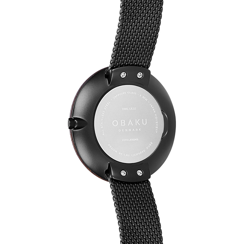 Obaku Denmark V245LXBBMB damski zegarek Slim bransoleta