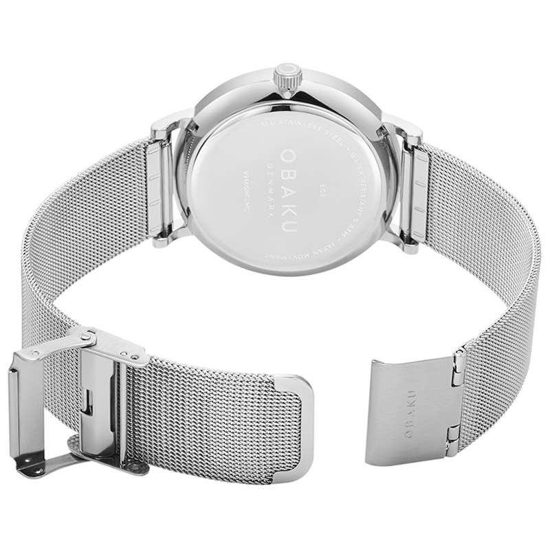Obaku Denmark V246GMCLMC zegarek srebrny klasyczny Slim bransoleta