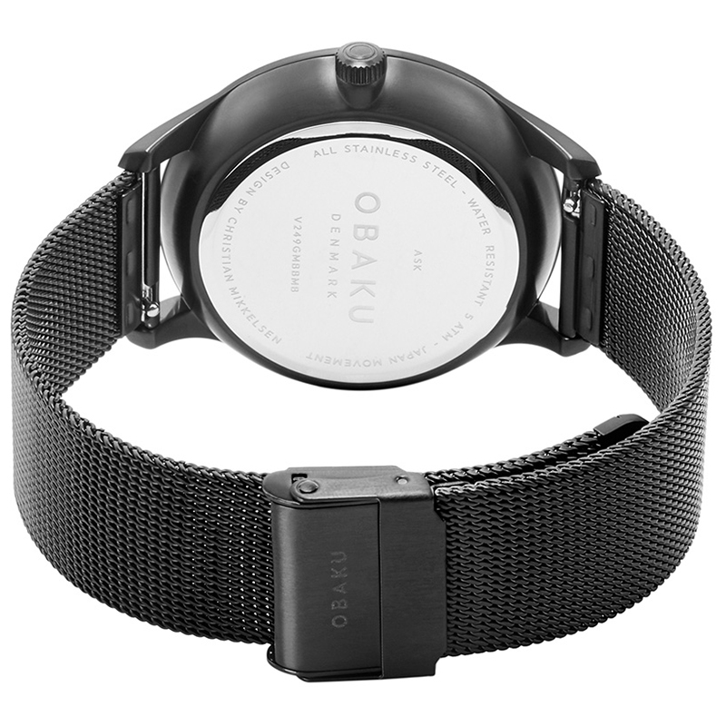 Obaku Denmark V249GMBBMB ASK - CHARCOAL zegarek klasyczny Slim