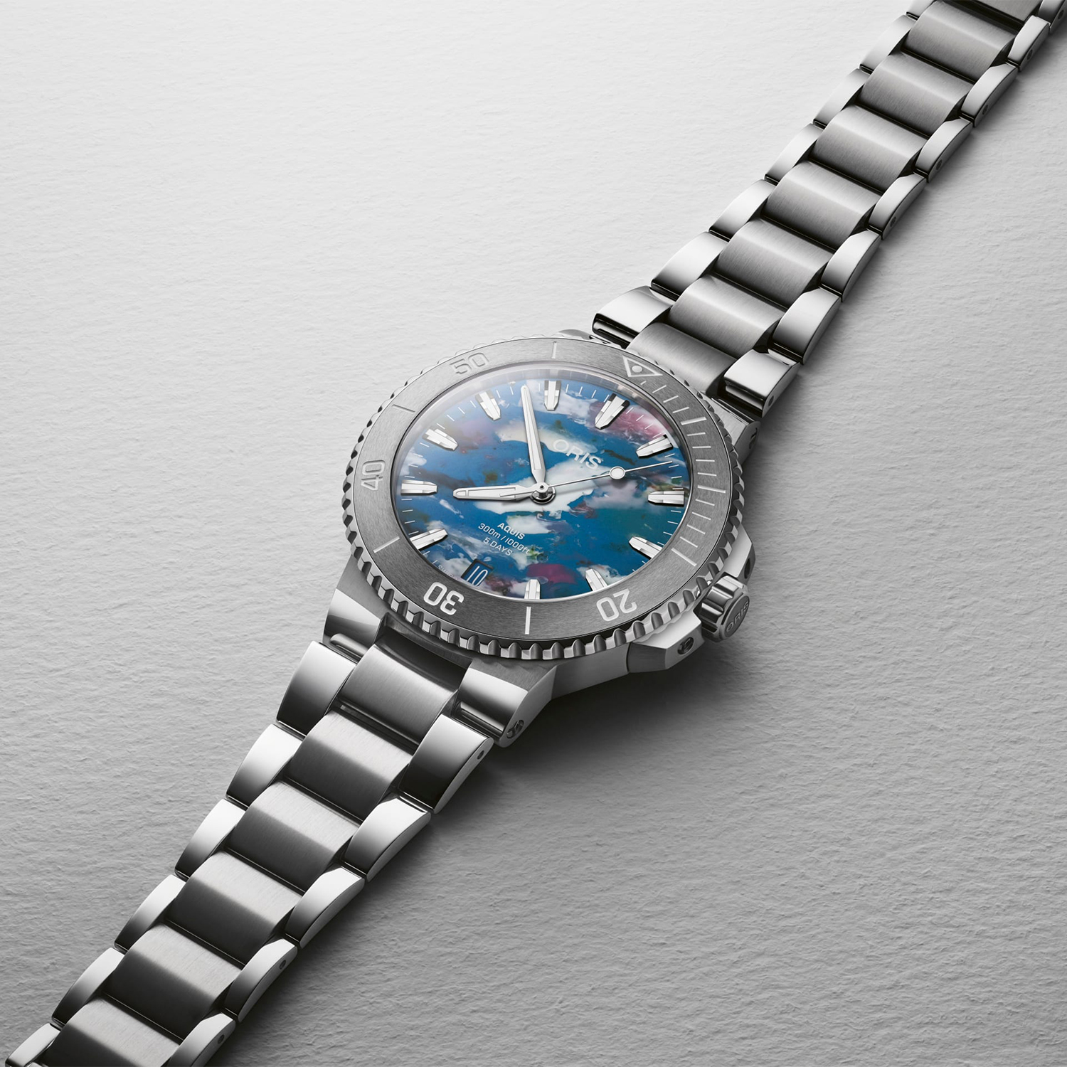 zegarek 01 400 7790 4150-07 8 23 02PEB srebrny Aquis - miniatura 4
