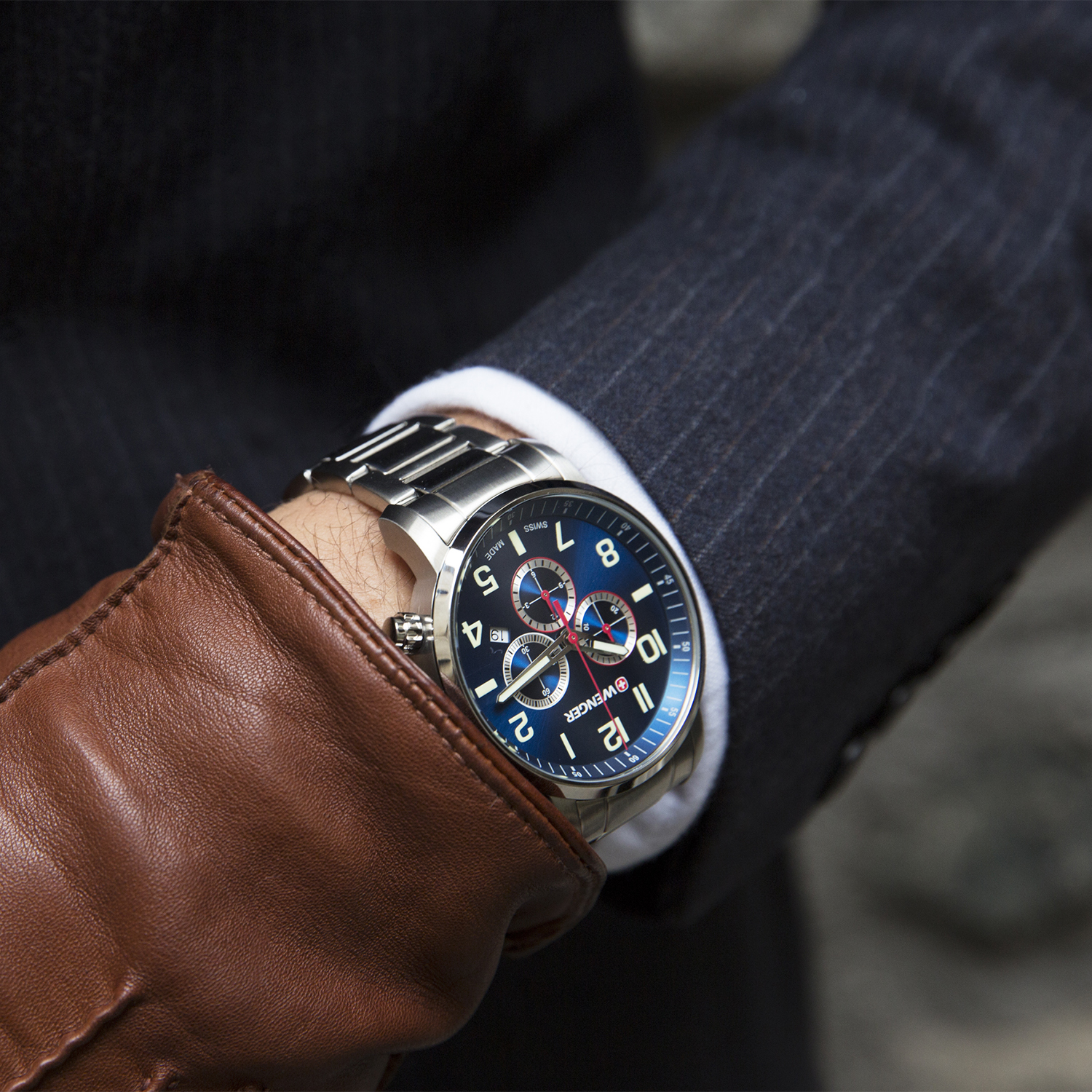 zegarek 01.1543.101 męski z chronograf Attitude - miniatura 3
