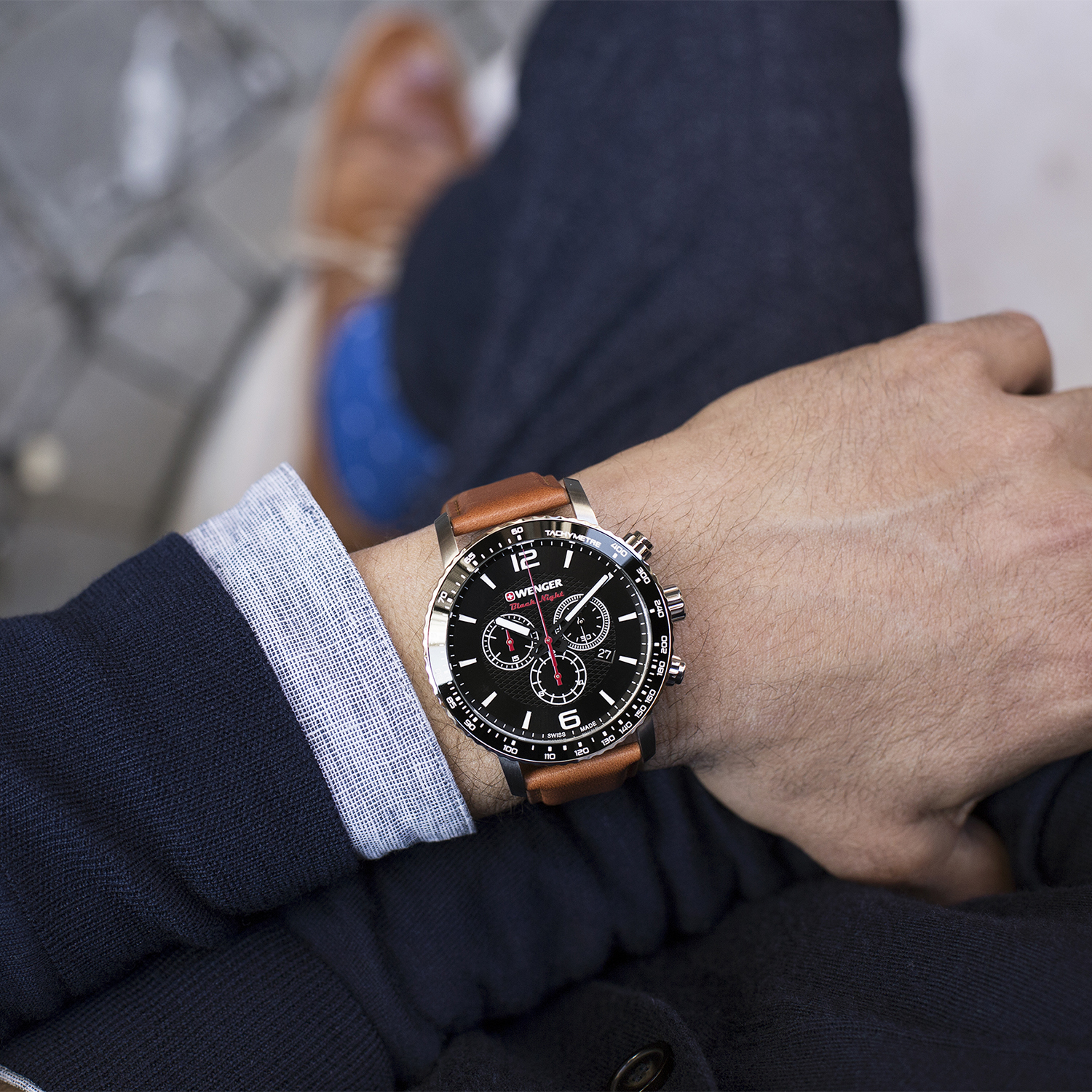 zegarek 01.1843.104 męski z chronograf Roadster - miniatura 4