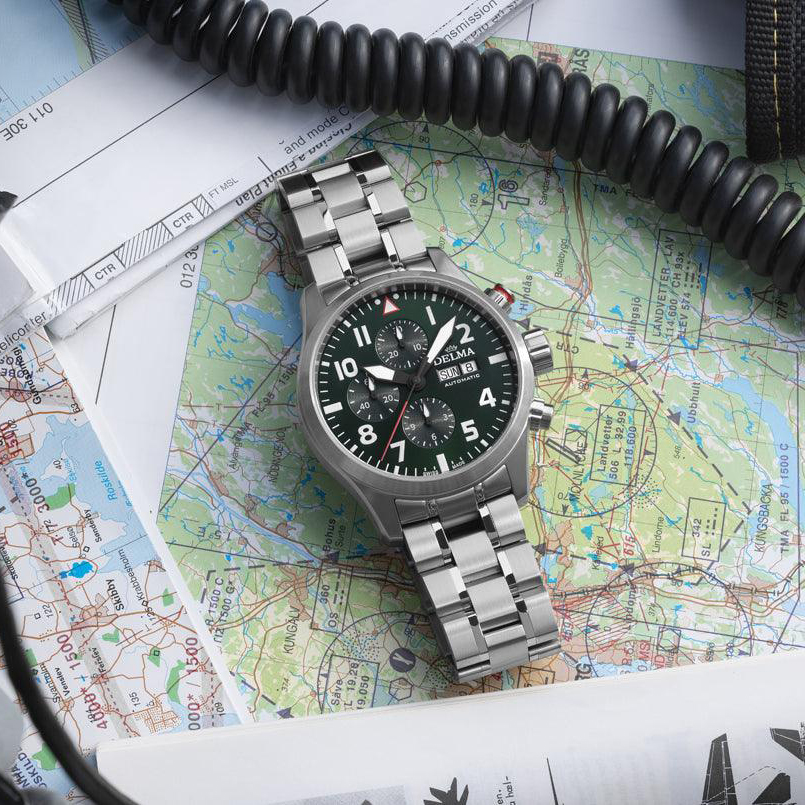 zegarek 417025806149 męski z chronograf Commander - miniatura 3