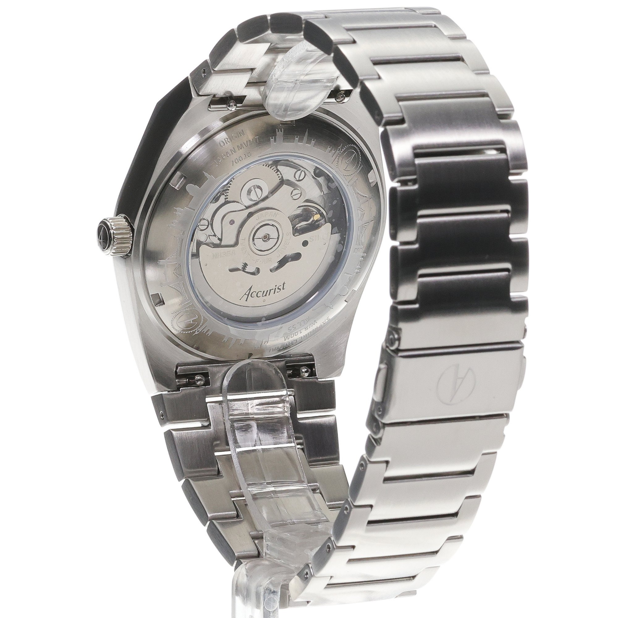 zegarek Accurist 70020 Origin Automatic 41mm - Black Origin szafirowe - miniatura 4