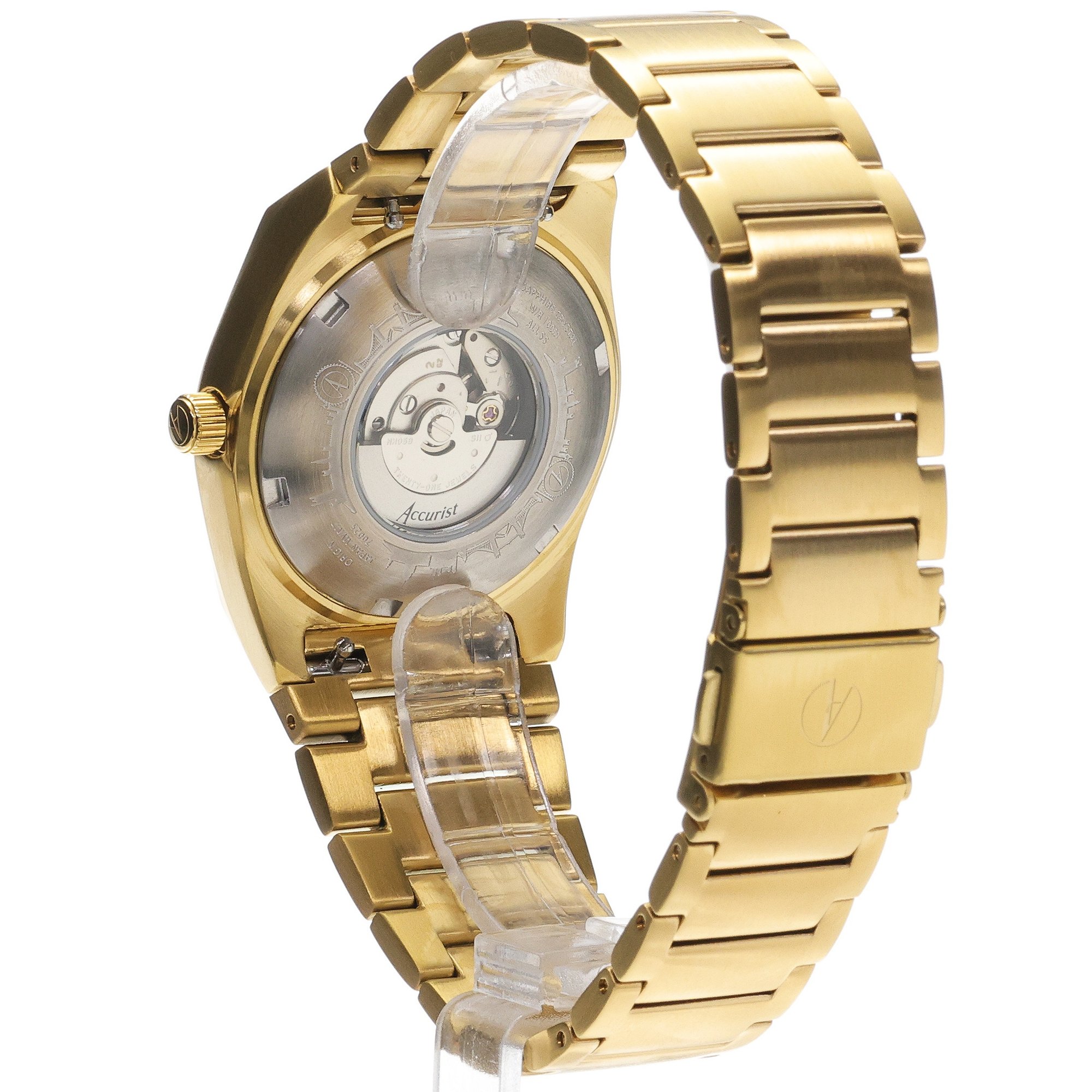 zegarek Accurist 70025 Origin Automatic 34mm - White Origin szafirowe