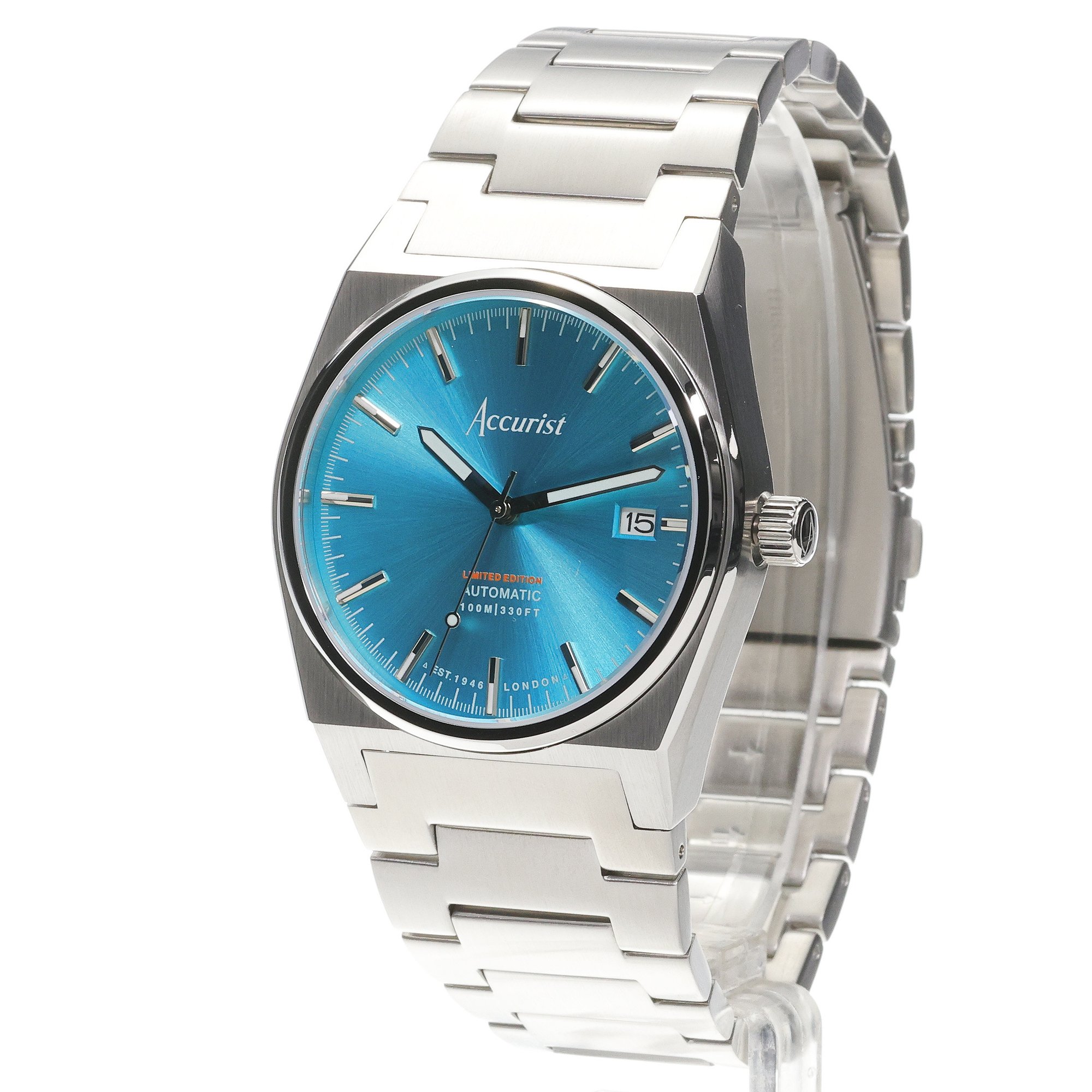 zegarek Accurist 70027 Origin Automatic Limited Edition 41mm - Light Teal Origin szafirowe - miniatura 2