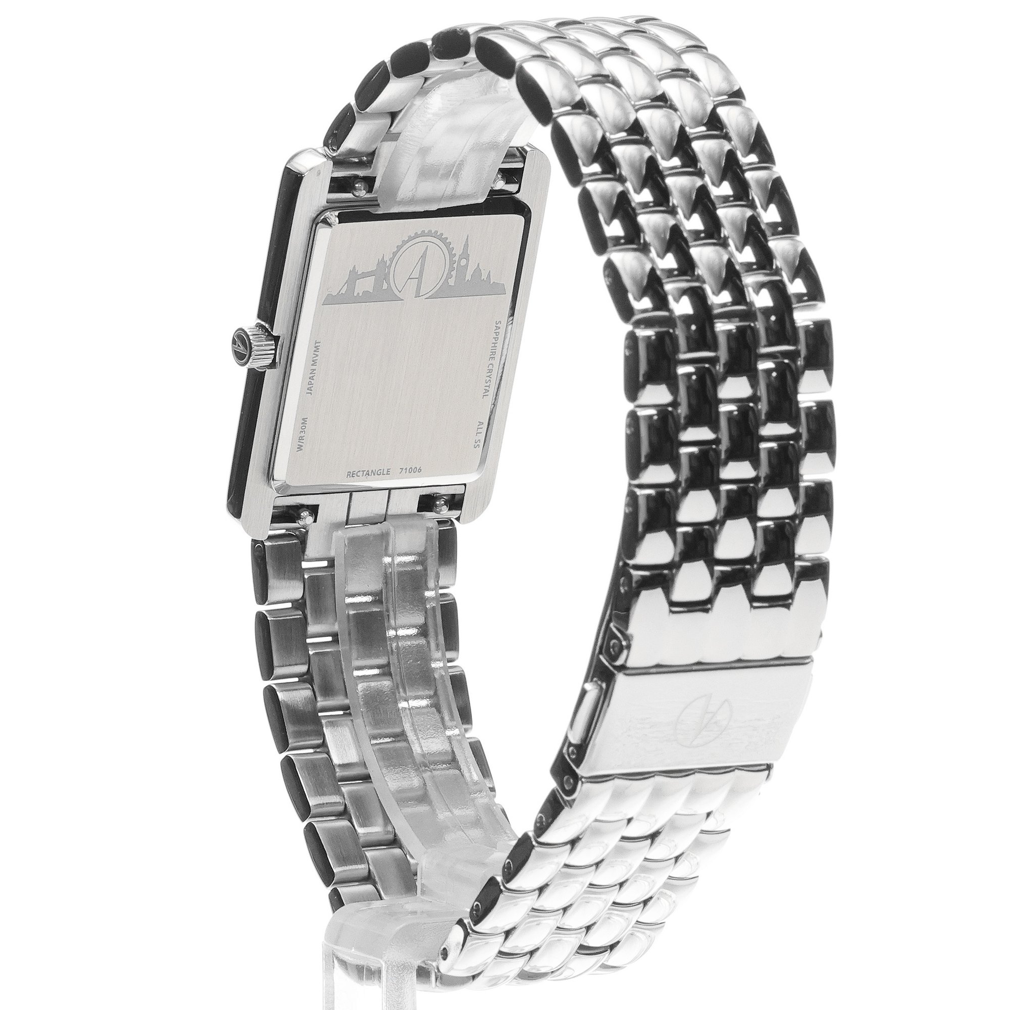 zegarek Accurist 71006 Rectangle 26mm - White Rectangle szafirowe - miniatura 4