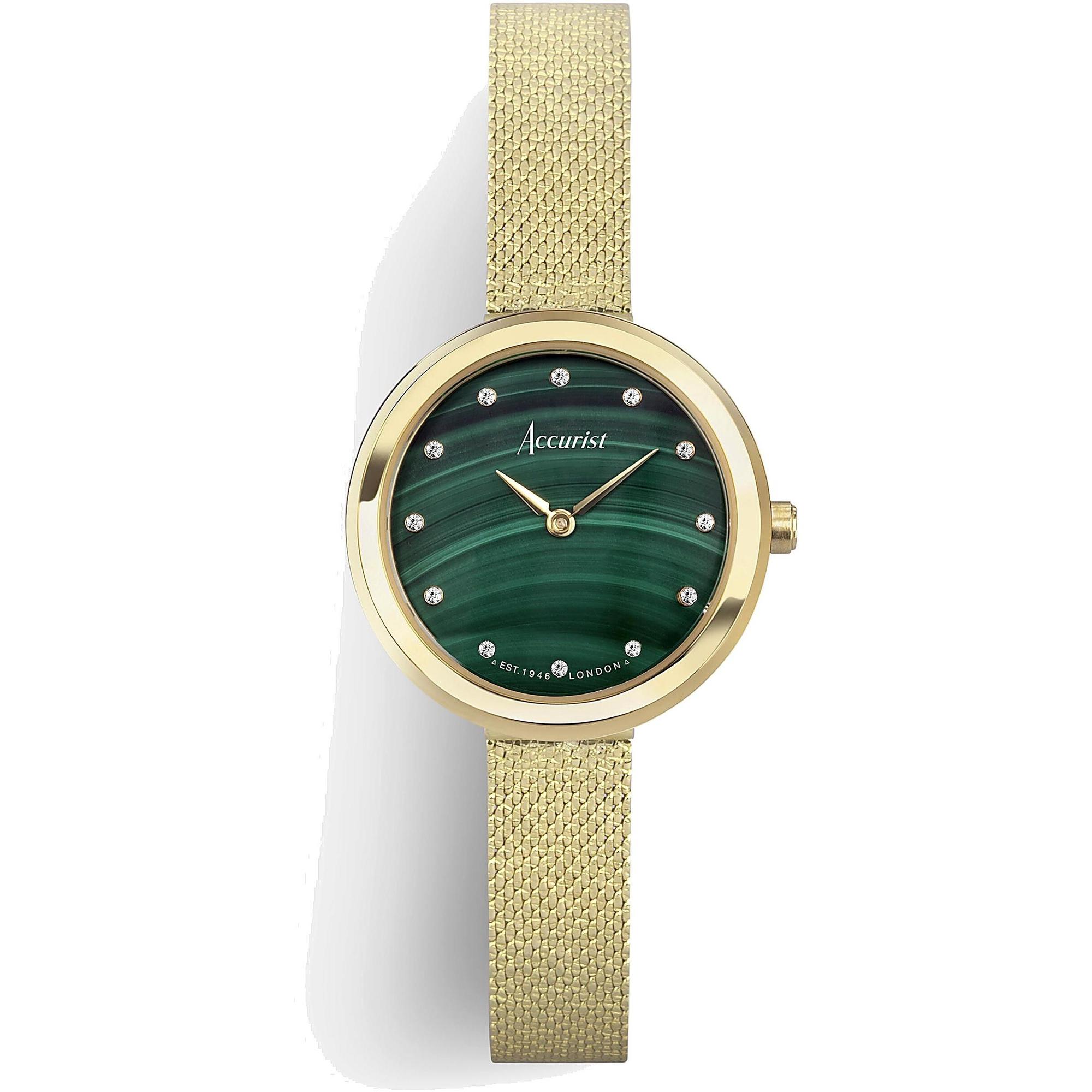 zegarek Accurist 78000 Jewellery 28mm - Green Malachite Jewellery szafirowe - miniatura 11