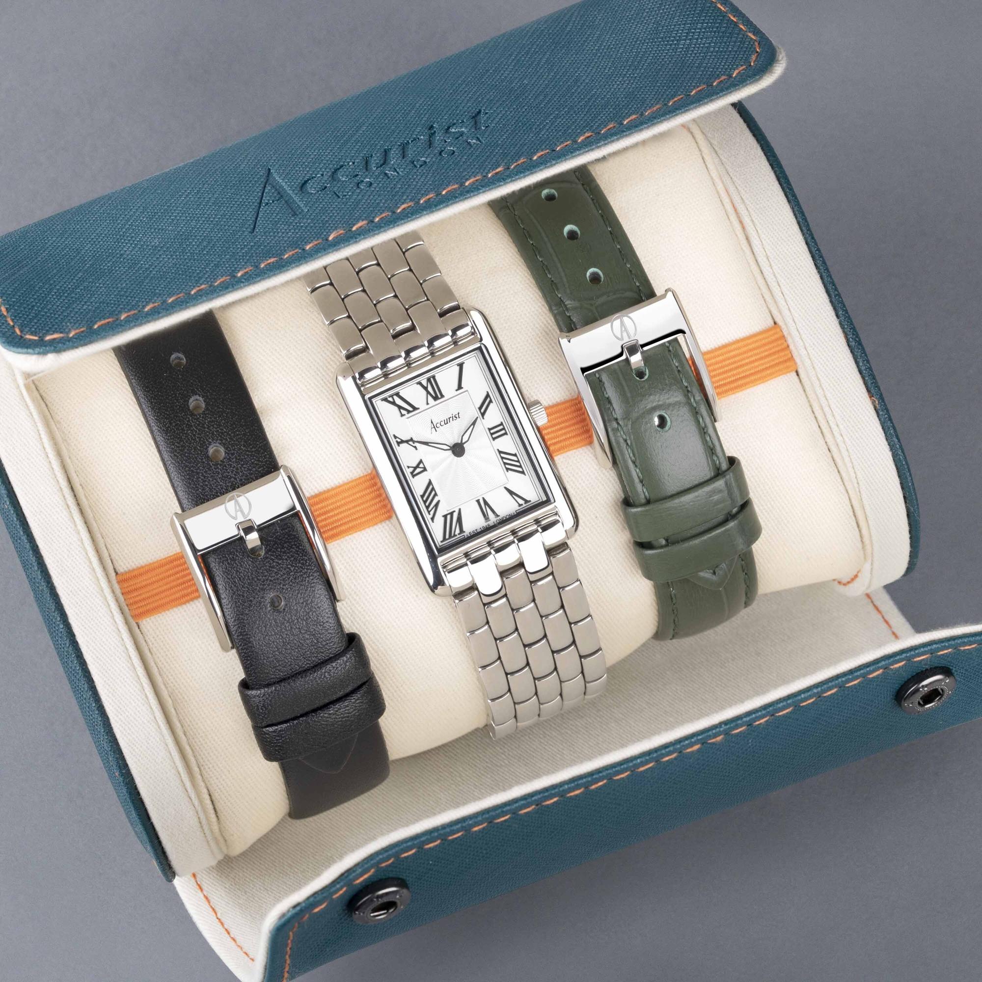 zegarek Accurist B71006 srebrny Rectangle - miniatura 2
