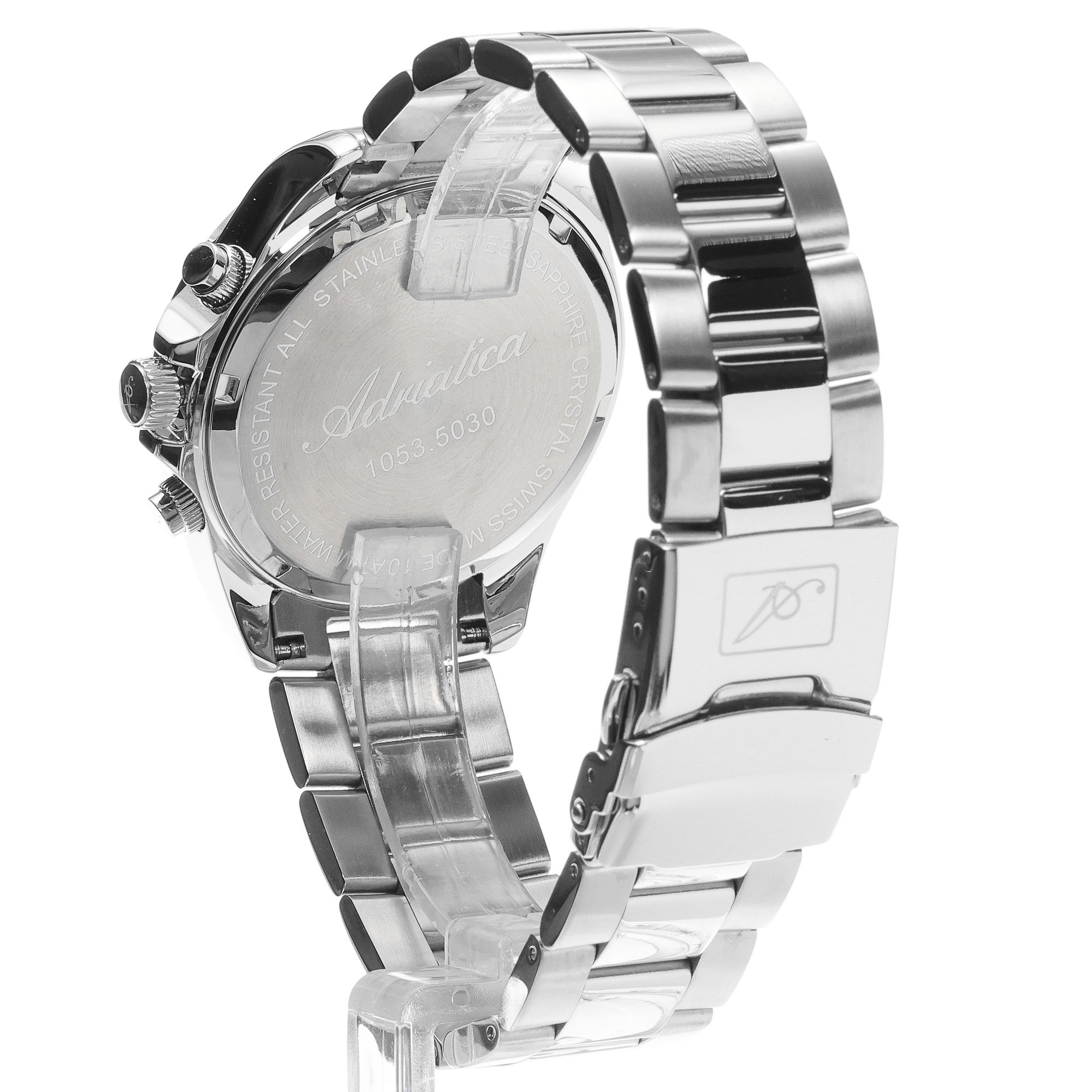 zegarek Adriatica A10535115CHS Classic Chronograph Męskie szafirowe - miniatura 4