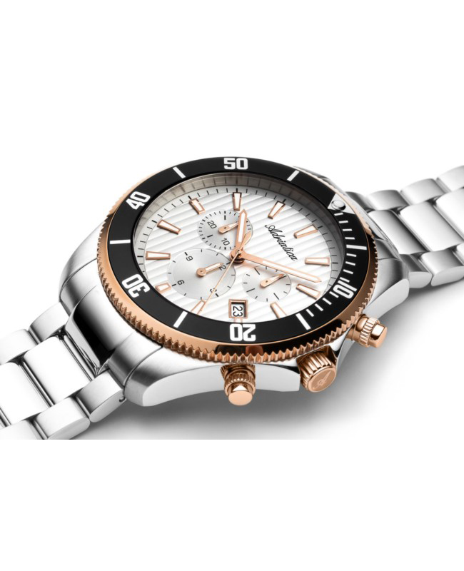 zegarek Adriatica A1139R113CH męski z chronograf Bransoleta - miniatura 2