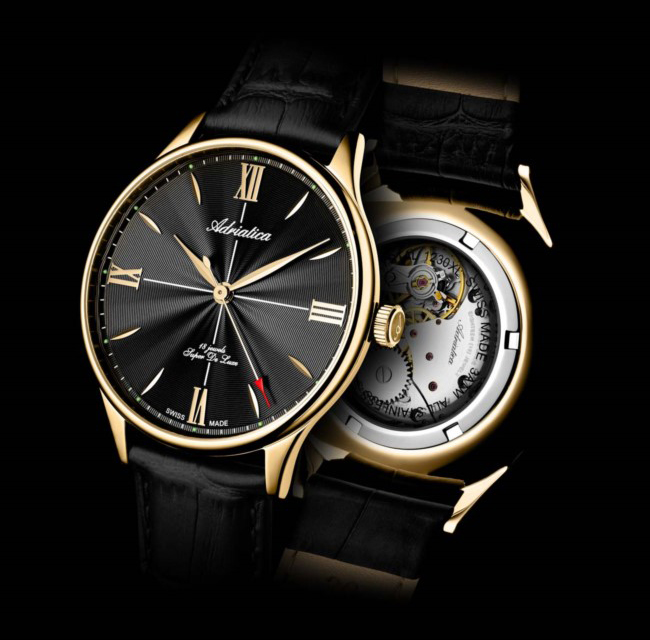 zegarek Adriatica A12301266MXL złoty Automatic - miniatura 6