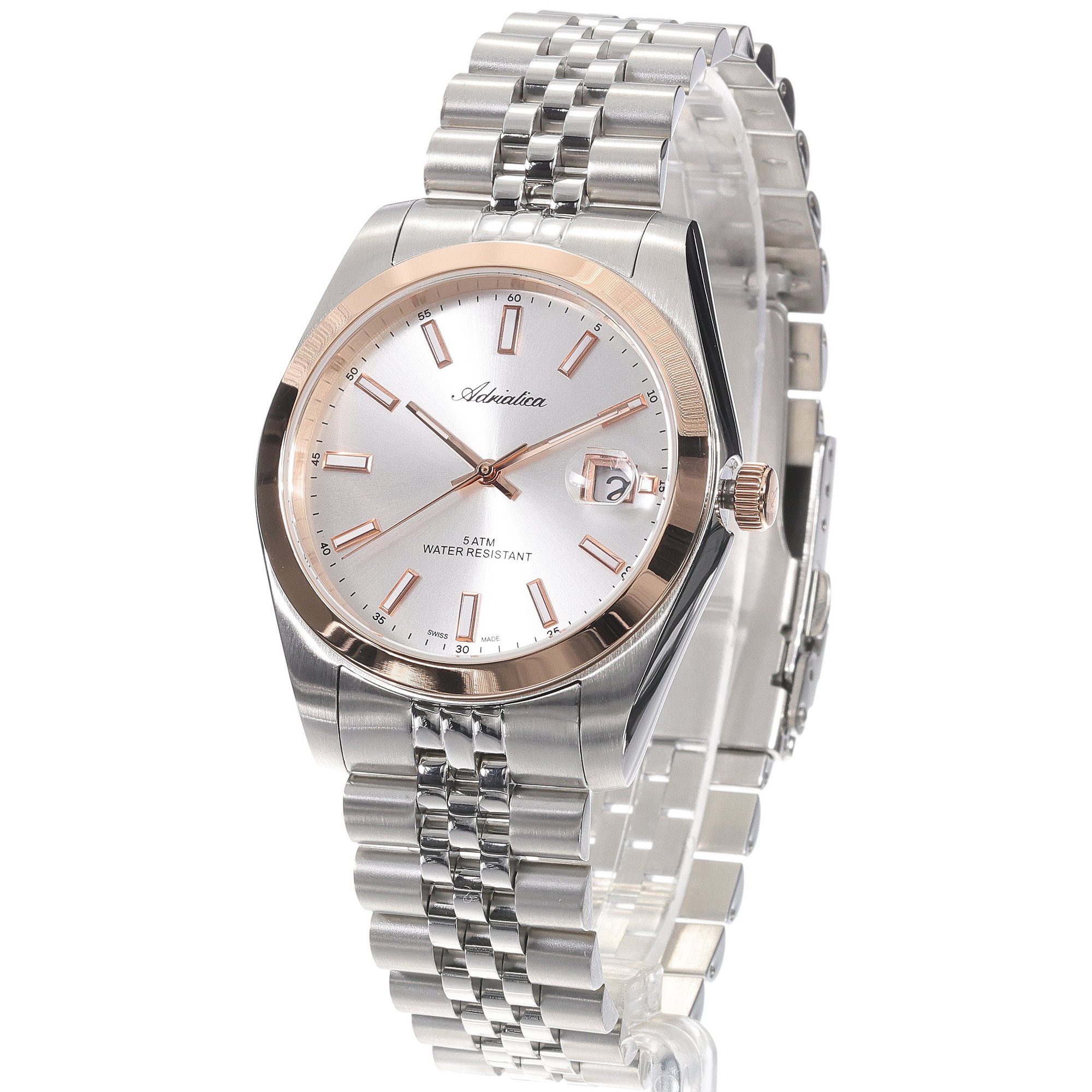 zegarek Adriatica A1299R113Q Classic Bransoleta mineralne z powłoką szafirową - miniatura 2