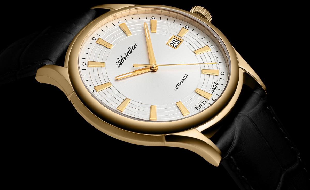 zegarek Adriatica A28041213A złoty Automatic - miniatura 7