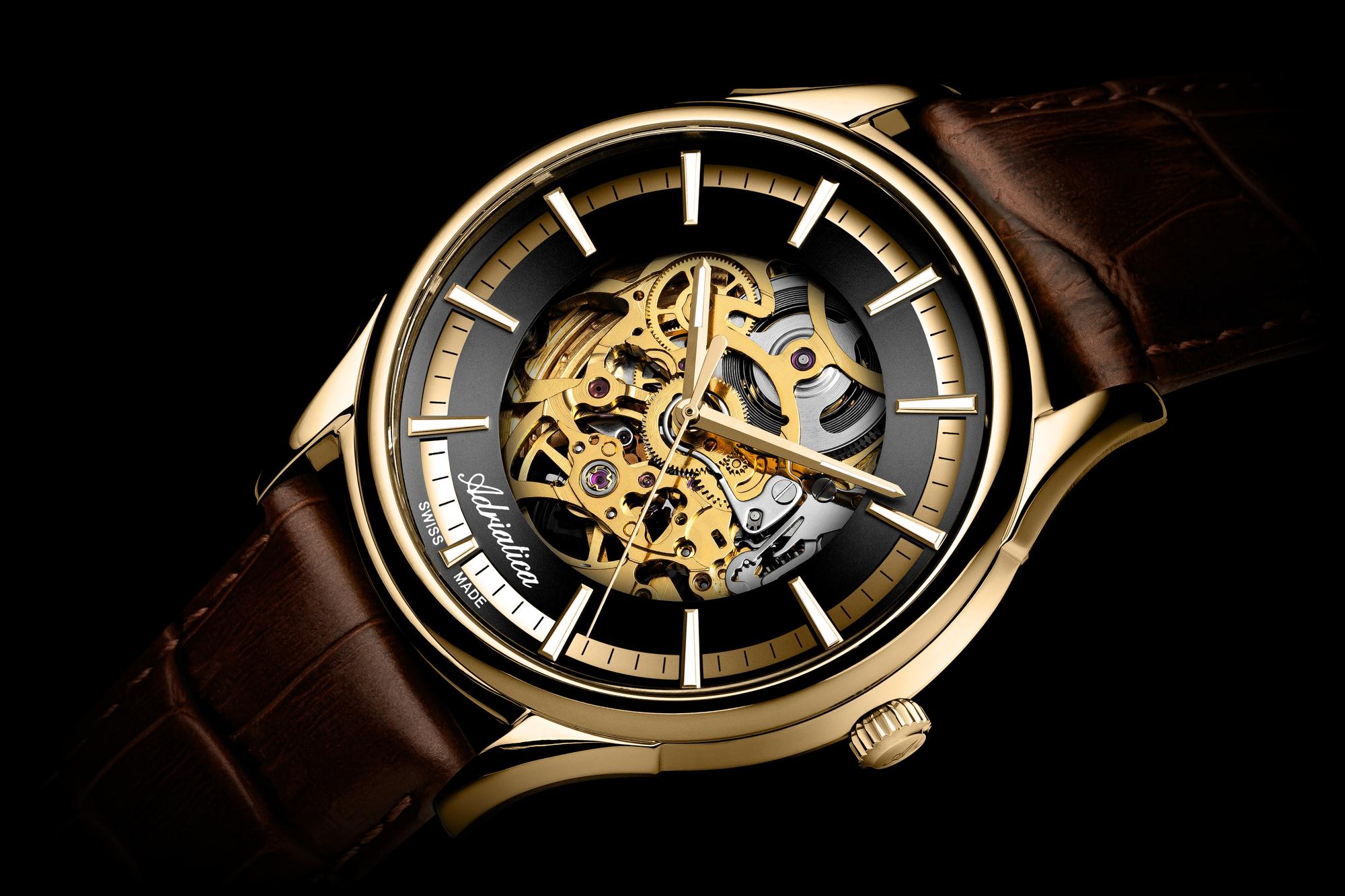 zegarek Adriatica A28041214AS1 automatyczny męski Pasek Gents Watch - miniatura 8