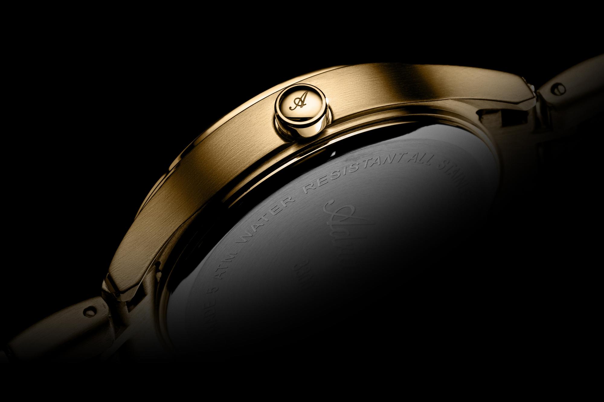 zegarek Adriatica A33001123Q Gold Stainless Steel 31mm Damskie szafirowe