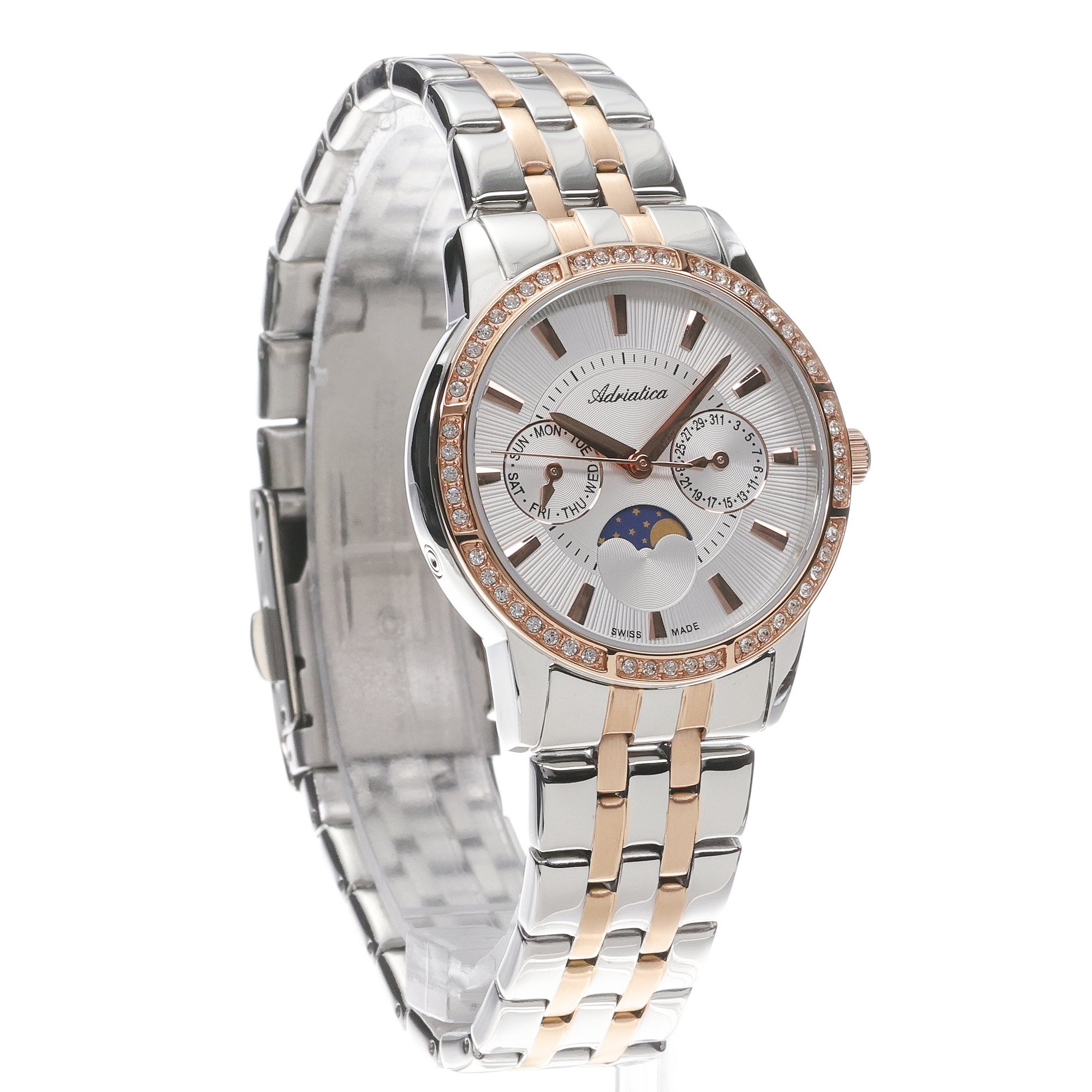 zegarek Adriatica A3601R113QFZ srebrny Bransoleta