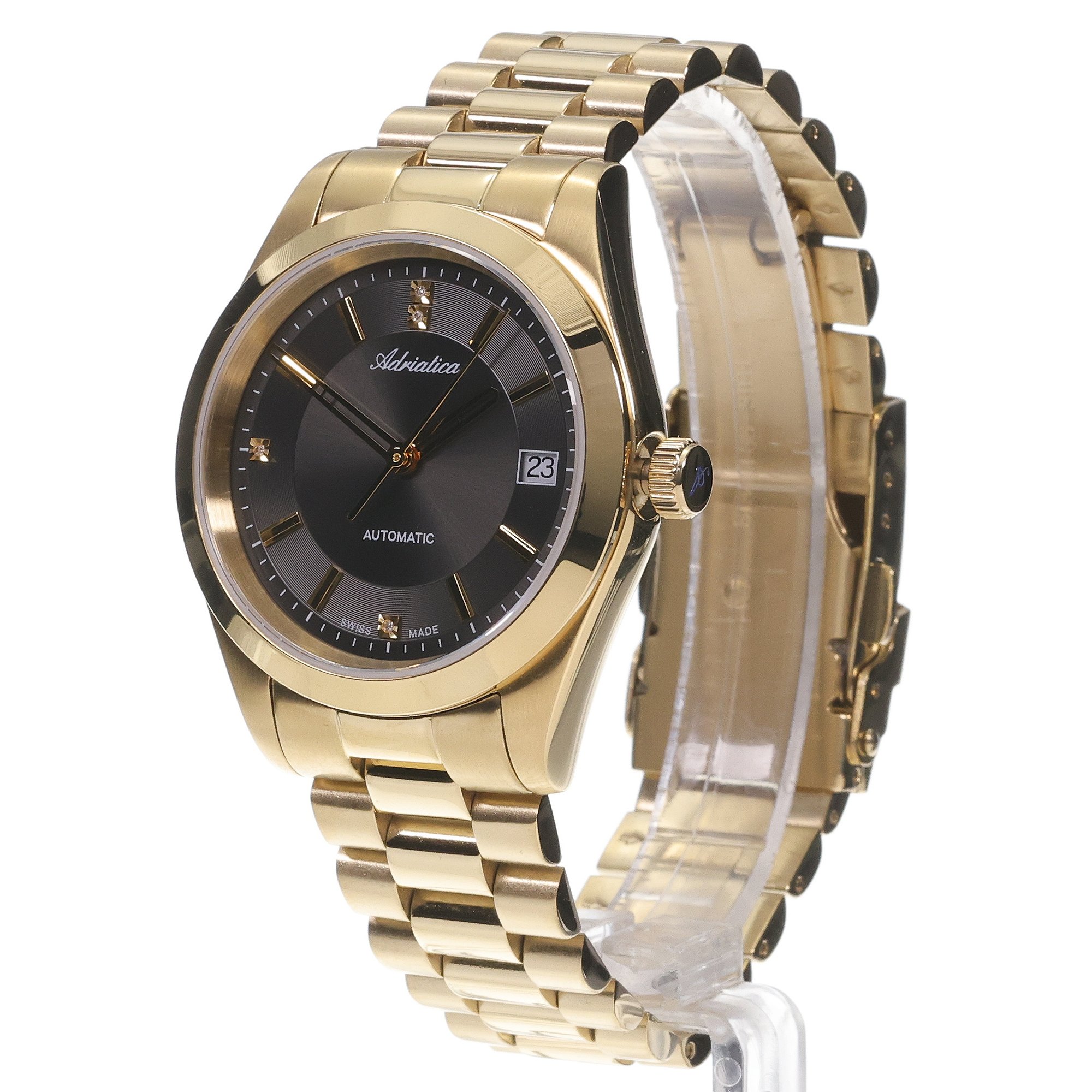 zegarek Adriatica A38021116AD Classic Automatic Diamonds Automatic szafirowe
