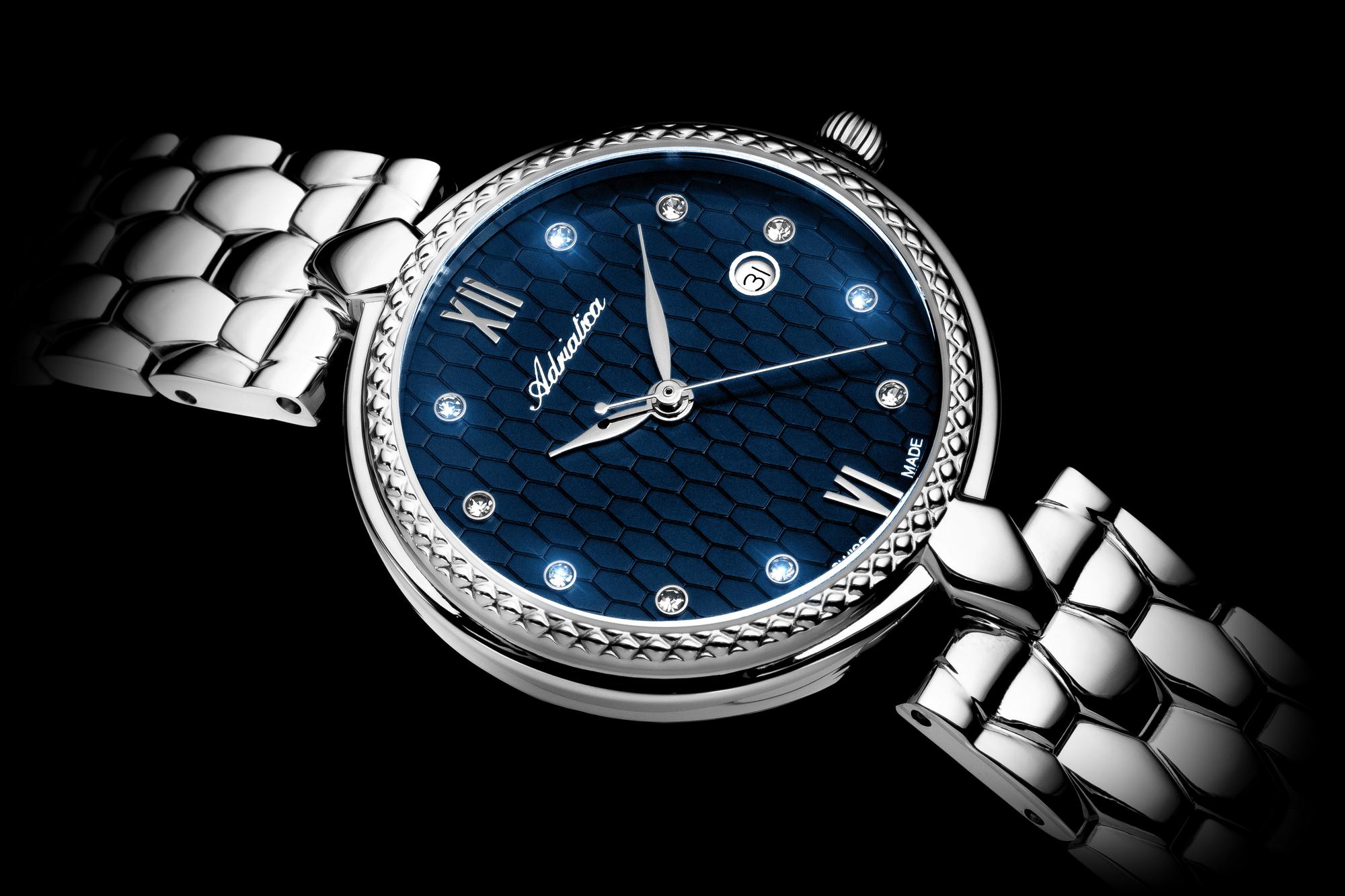zegarek Adriatica A38435185Q kwarcowy damski Damskie Classic Diamond