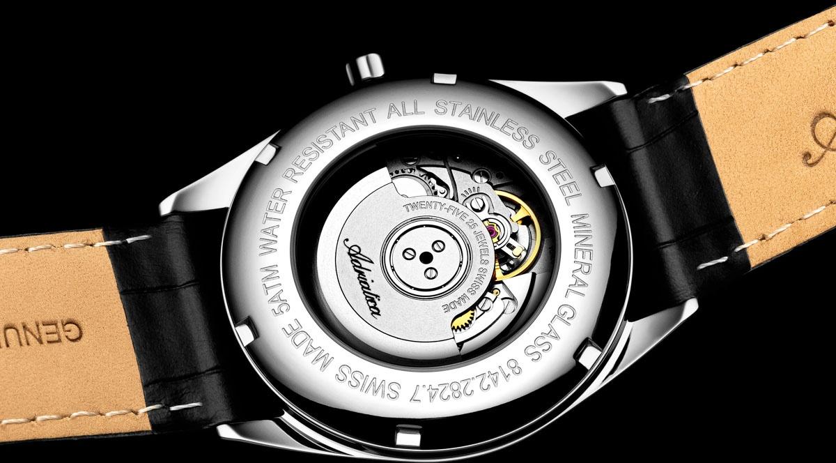 zegarek Adriatica A81425253A srebrny Automatic
