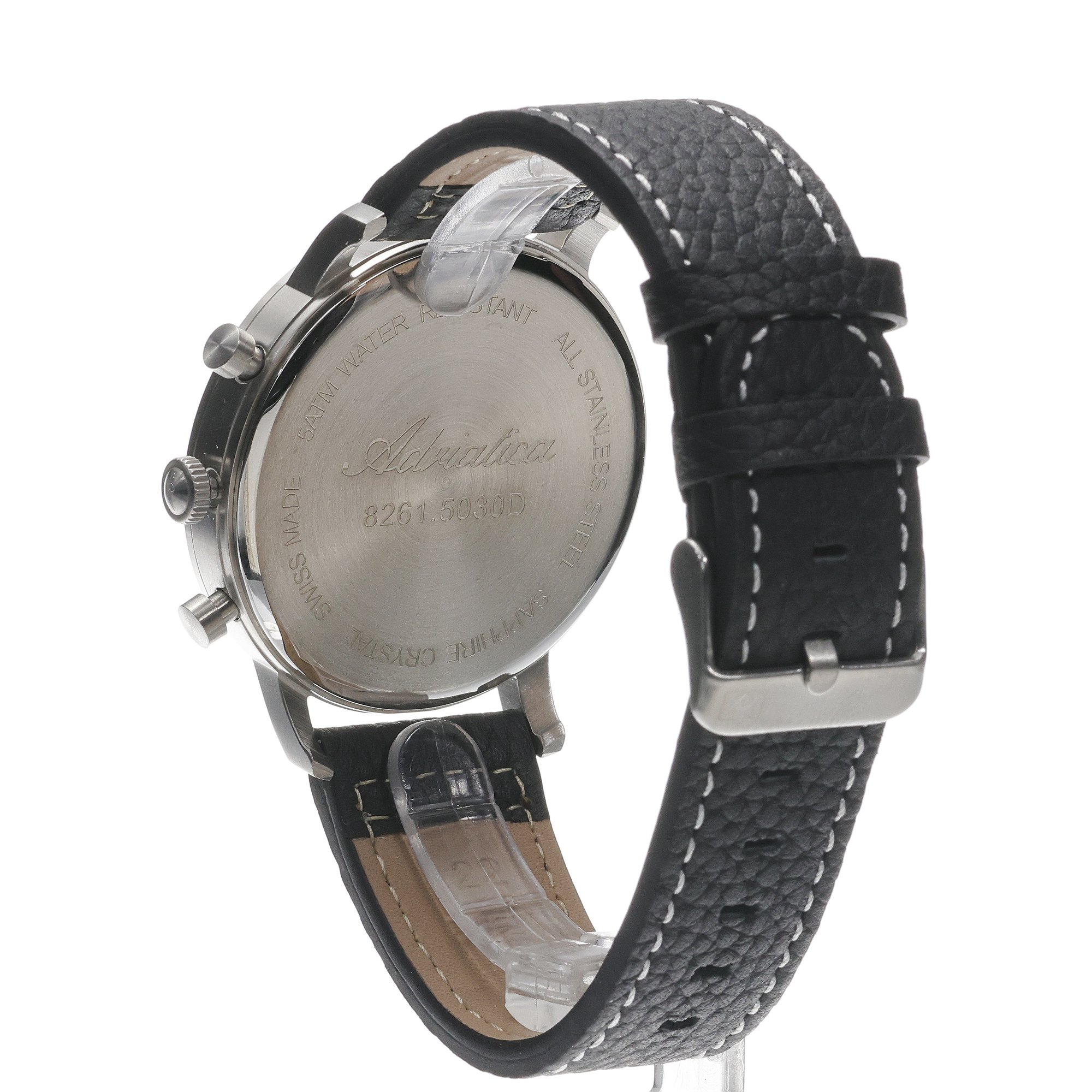 zegarek Adriatica A82615224CH Classic Chronograph męski z chronograf Pasek