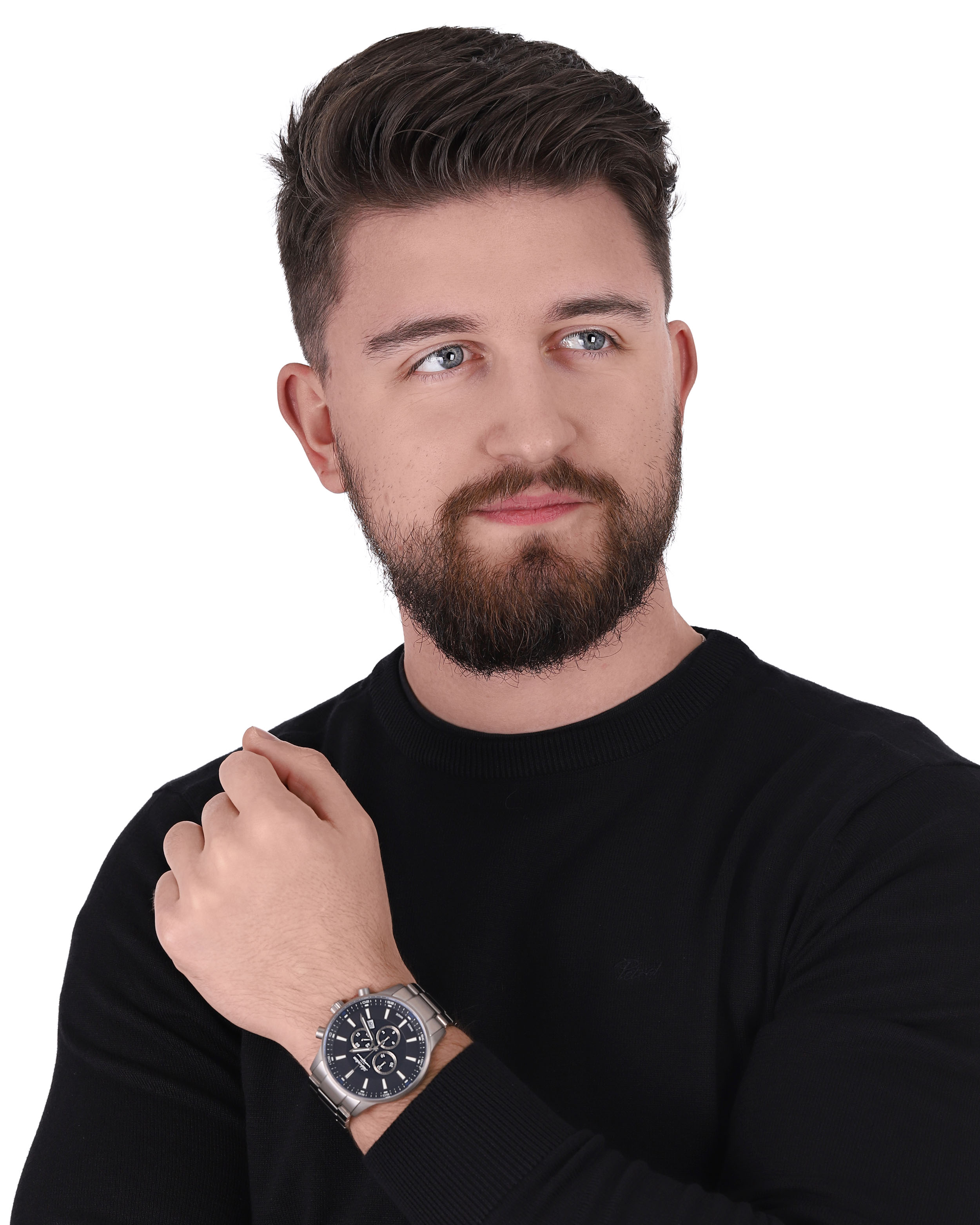 zegarek Adriatica A8281.4116CH-SET kwarcowy męski Tytanowe Titanium Chronograph - miniatura 2
