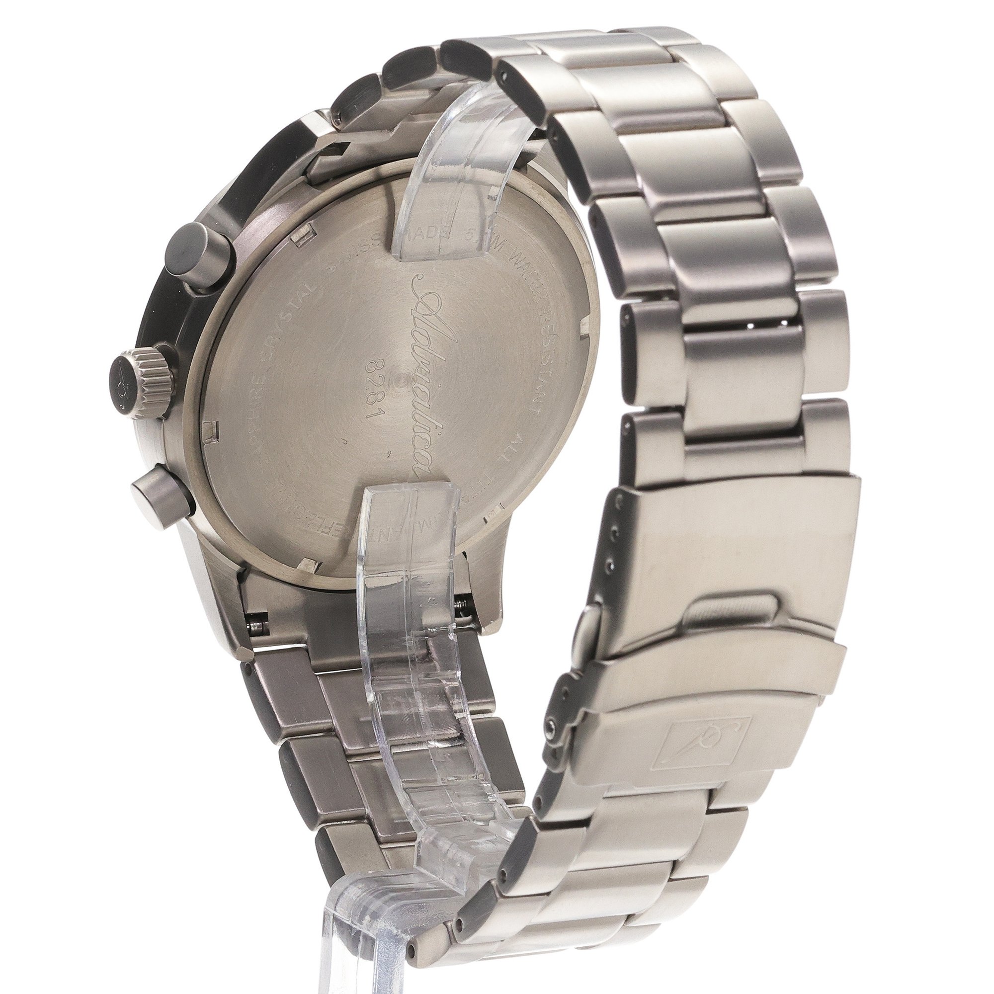 zegarek Adriatica A82814114CH2 męski z chronograf Tytanowe - miniatura 4
