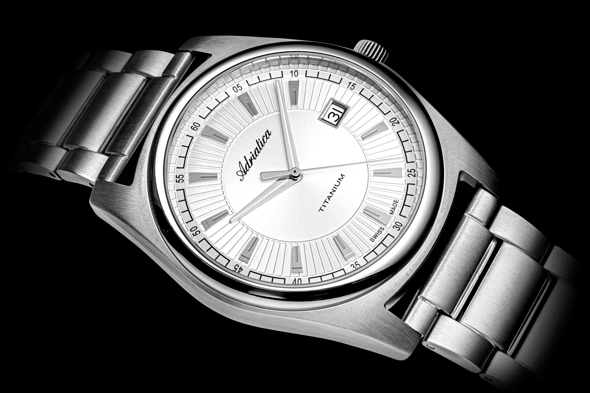 zegarek Adriatica A83194113Q Classic Titanium Quartz Męskie szafirowe - miniatura 9