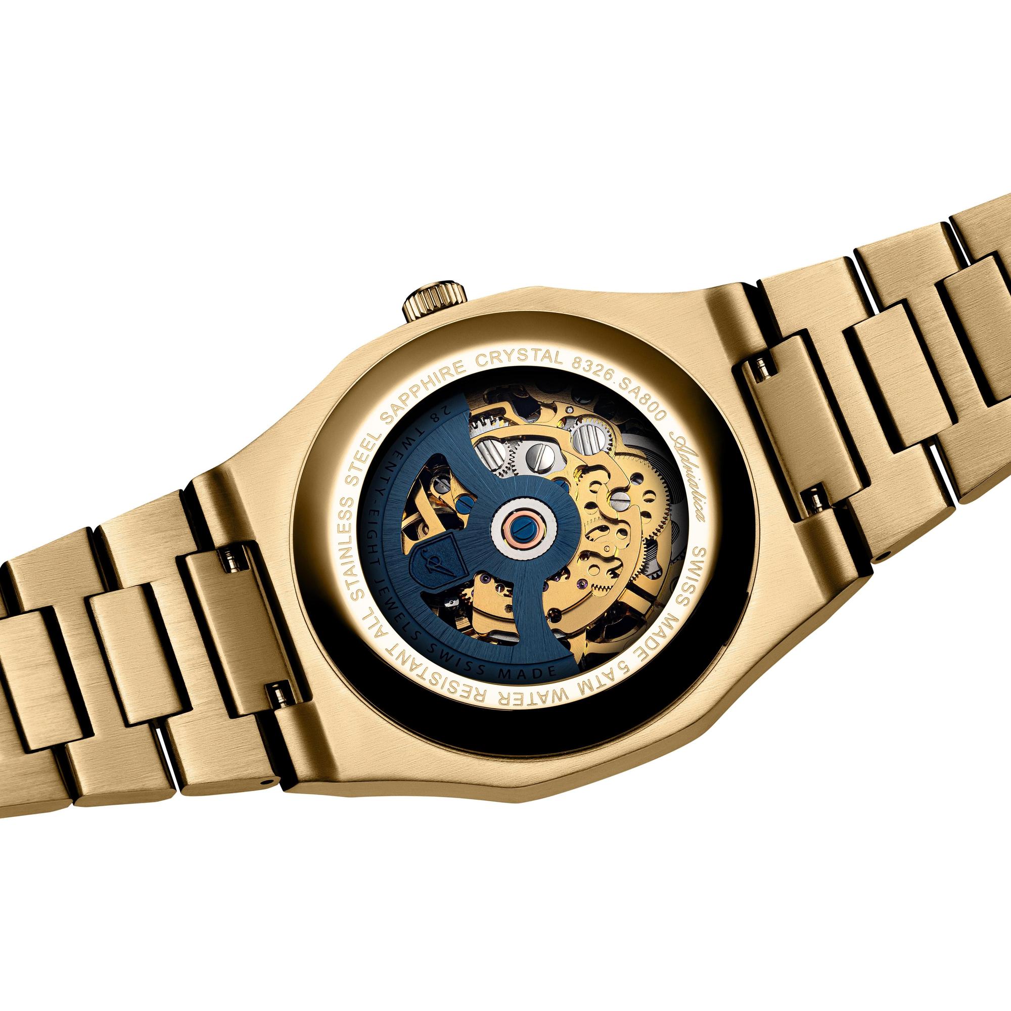 zegarek Adriatica A83261116SA automatyczny męski Męskie Skeleton Automatic