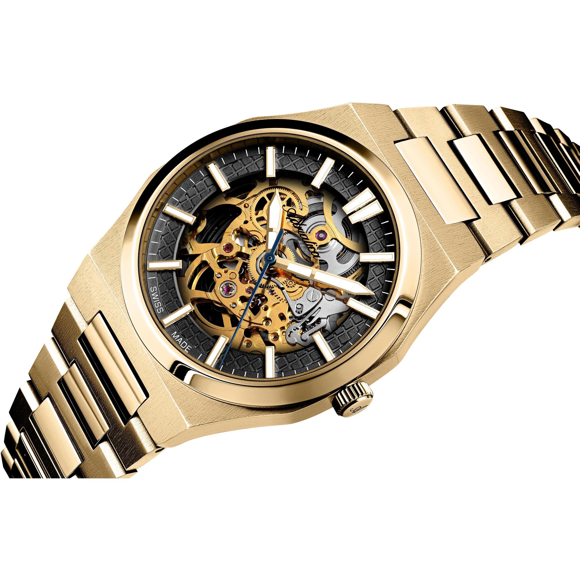 zegarek Adriatica A83261116SA automatyczny męski Męskie Skeleton Automatic
