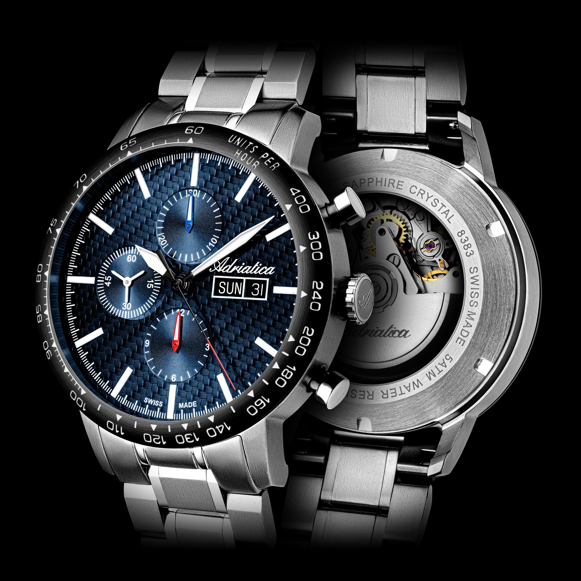 zegarek Adriatica A83834115ACH srebrny Automatic - miniatura 6