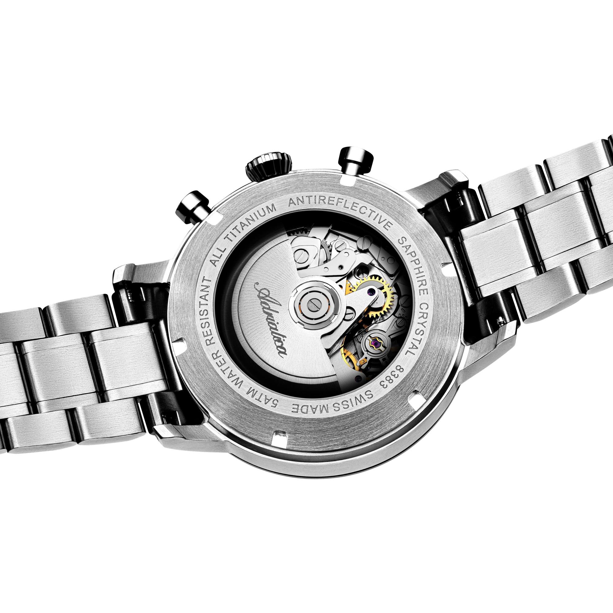 zegarek Adriatica A83834115ACH srebrny Automatic - miniatura 4