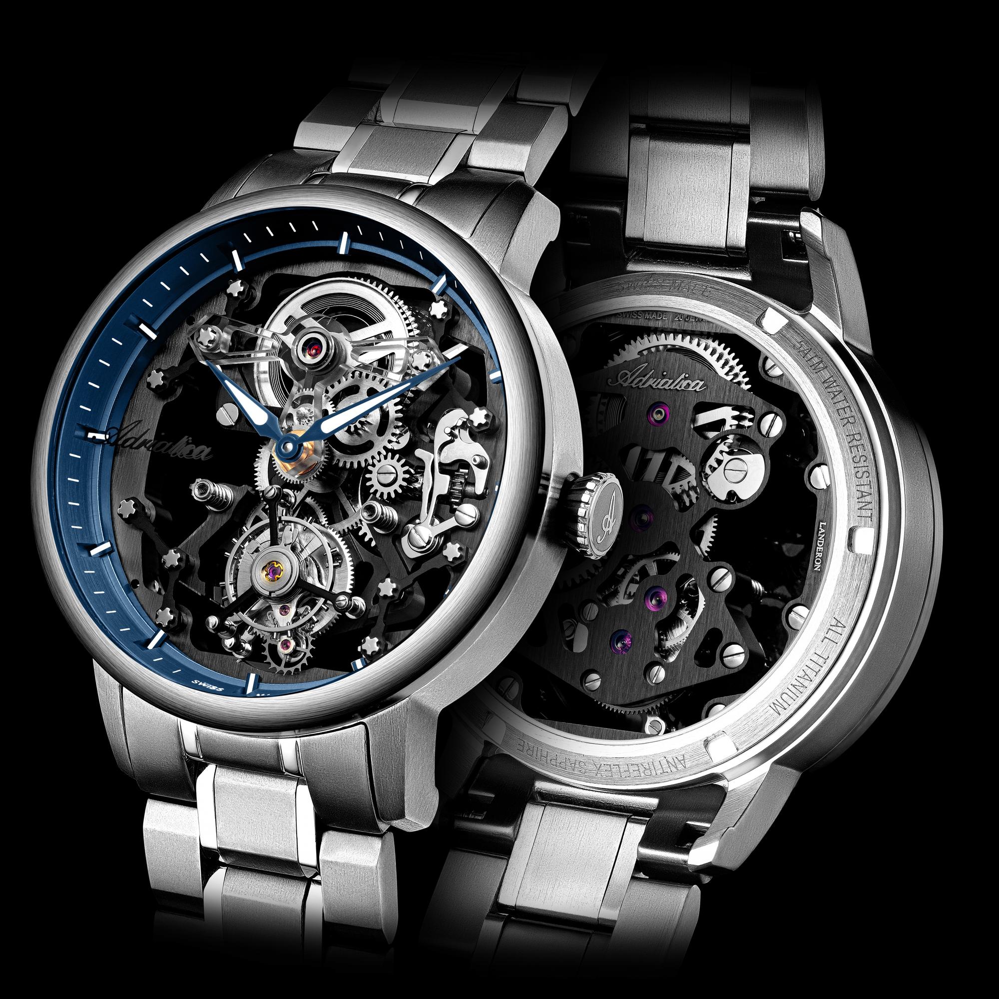 zegarek Adriatica A888841B5M srebrny Tourbillon - miniatura 8