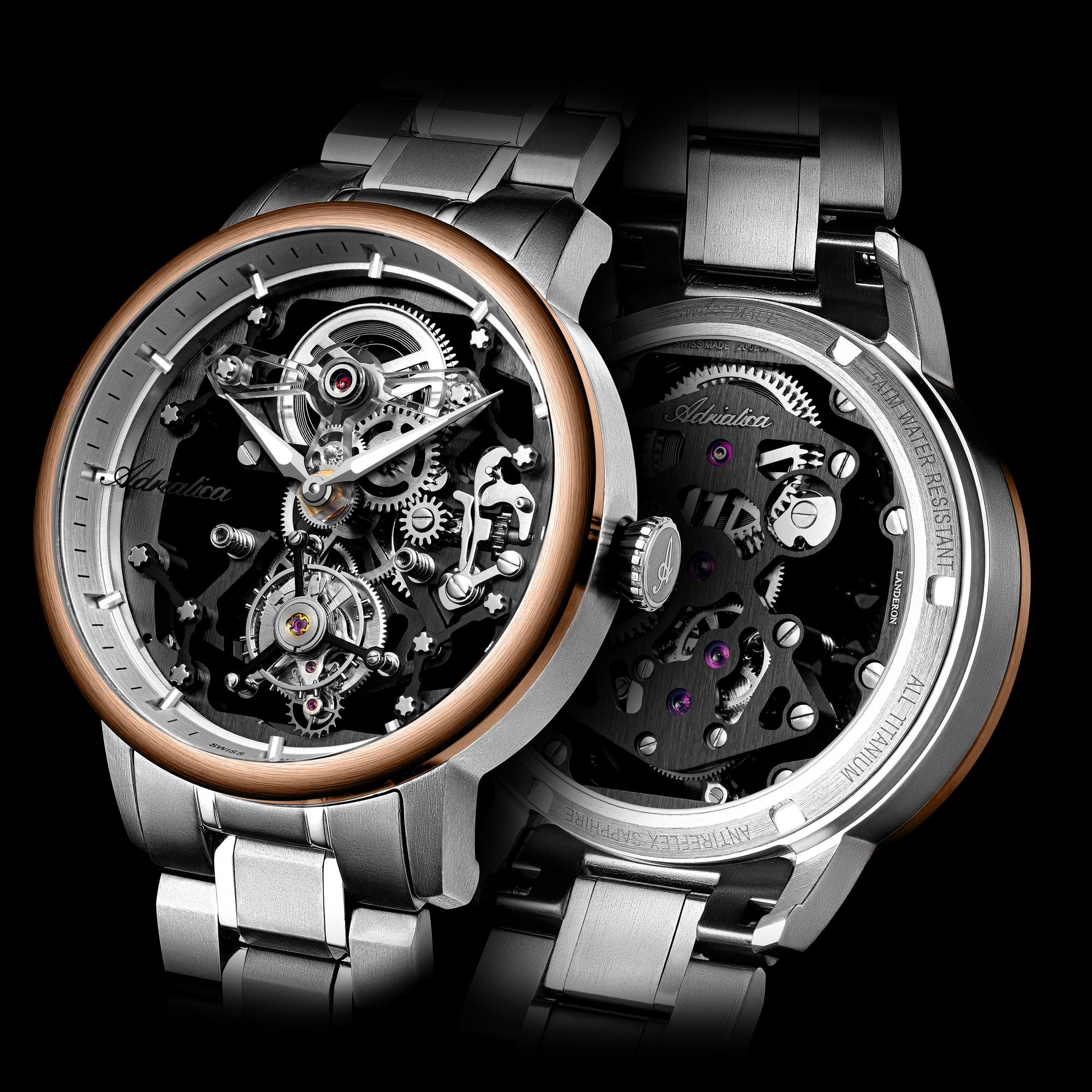 zegarek Adriatica A88886117M srebrny Tourbillon - miniatura 8