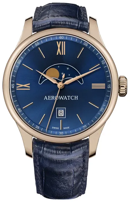 Aerowatch 08985-RO01 Renaissance RENAISSANCE MOON PHASE QUARTZ - zdjęcie 1