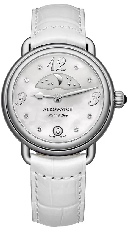 Aerowatch 44960-AA04 1942 1942 NIGHT  DAY - zdjęcie 1