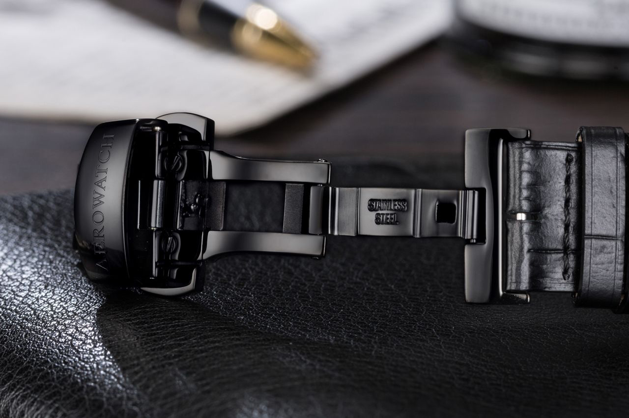zegarek Aerowatch 50981-NO20 czarny Renaissance - miniatura 7
