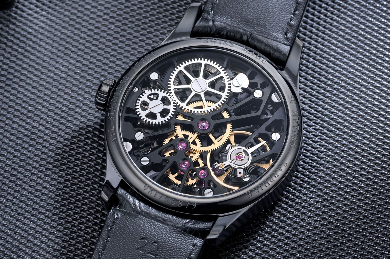 zegarek Aerowatch 50981-NO20 mechaniczny męski Renaissance RENAISSANCE SKELETON - miniatura 6