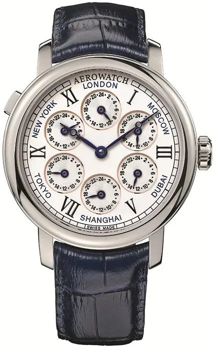Aerowatch 51974-AA01 Renaissance RENAISSANCE 7 TIME ZONES - zdjęcie 1
