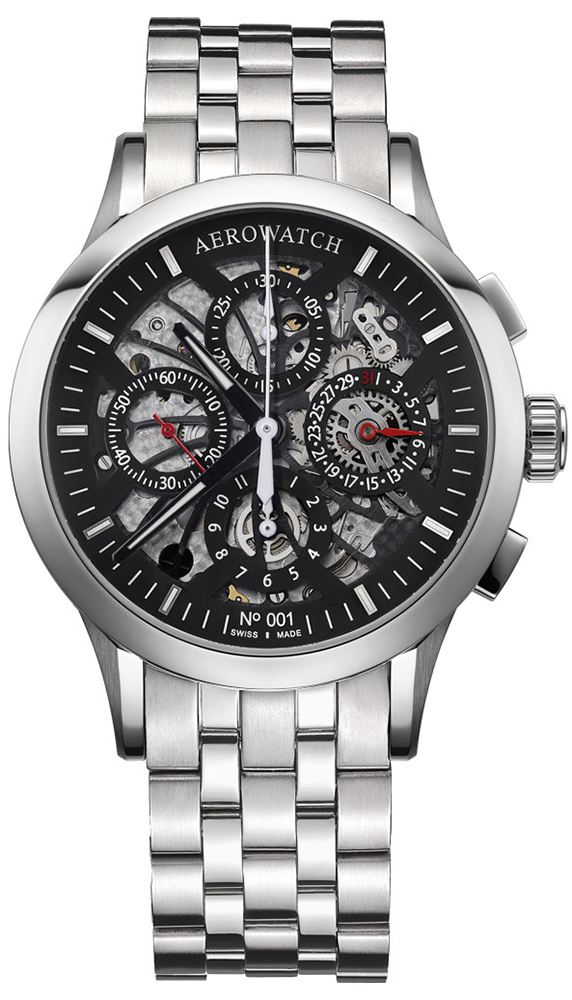 Aerowatch LES GRANDES CLASSIQUES CHRONOGRAPH 61968-AA05-SQ-M