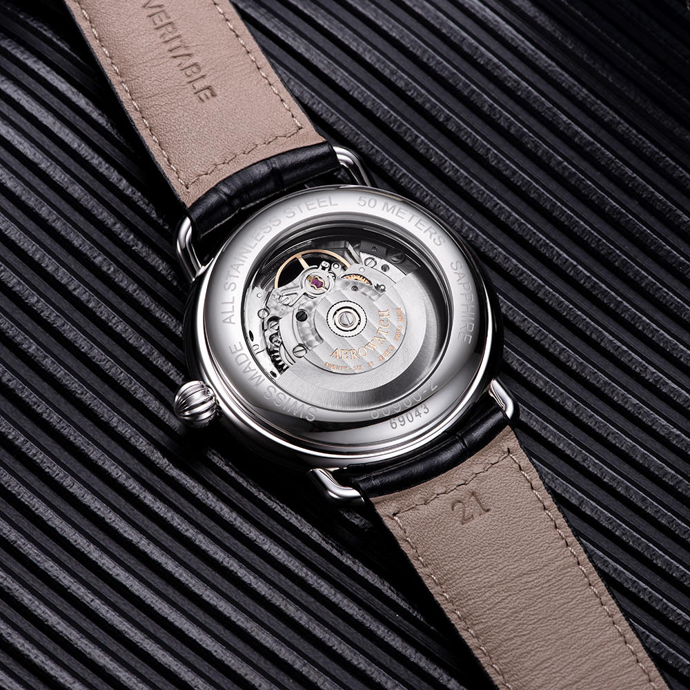 Aerowatch 68900-AA03 męski zegarek 1942 pasek - miniatura 8