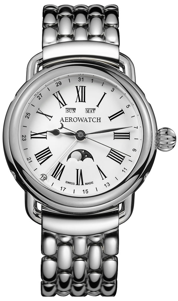 Aerowatch 1942 MOON PHASES 75970-AA01-M